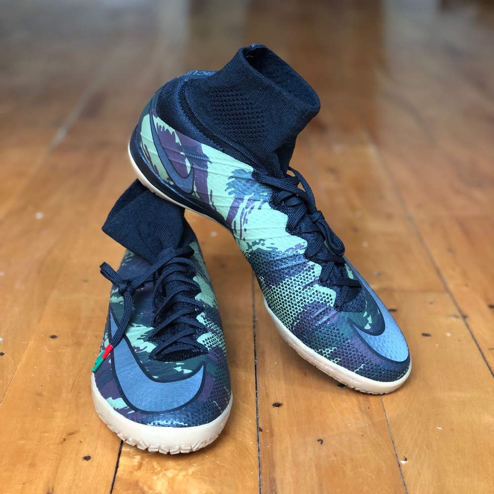 RARE NEW CAMO NIKE MERCURIAL X INDOOR SOCCER SHOE